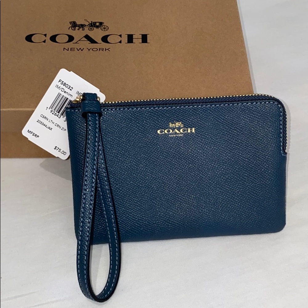 Blue Coach Wristlette